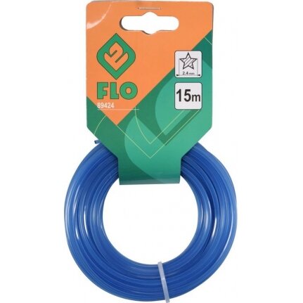 Valas žolei trimeriams | penkiakampis / Star | 2.4 mm x 15 m (89424) Valas žolei trimeriams | penkiakampis / Star | 2.4 mm x 15 m (89424)