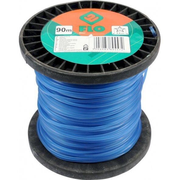 Valas žolei trimeriams | penkiakampis  / Star | 2.4 mm x 90 m (89457)