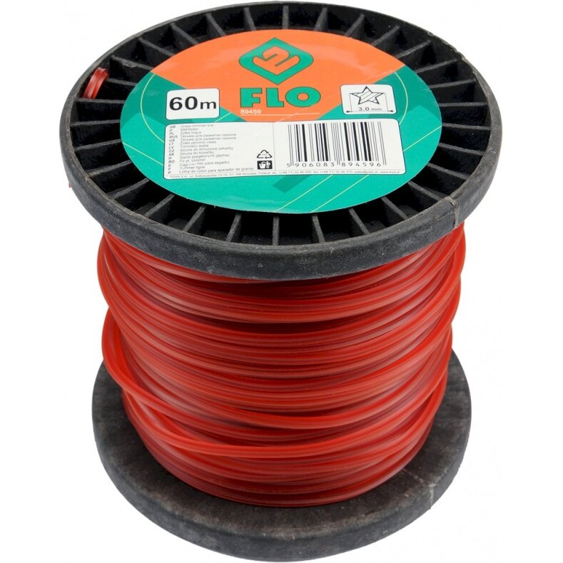 Valas žolei trimeriams | penkiakampis / Star | 3.0 mm x 60 m (89459)