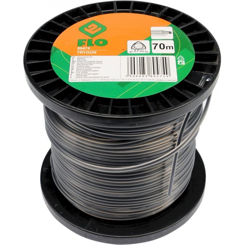 Valas žolei trimeriams | trikampis | TRYGON | 2.7 mm x 70 m (89474)