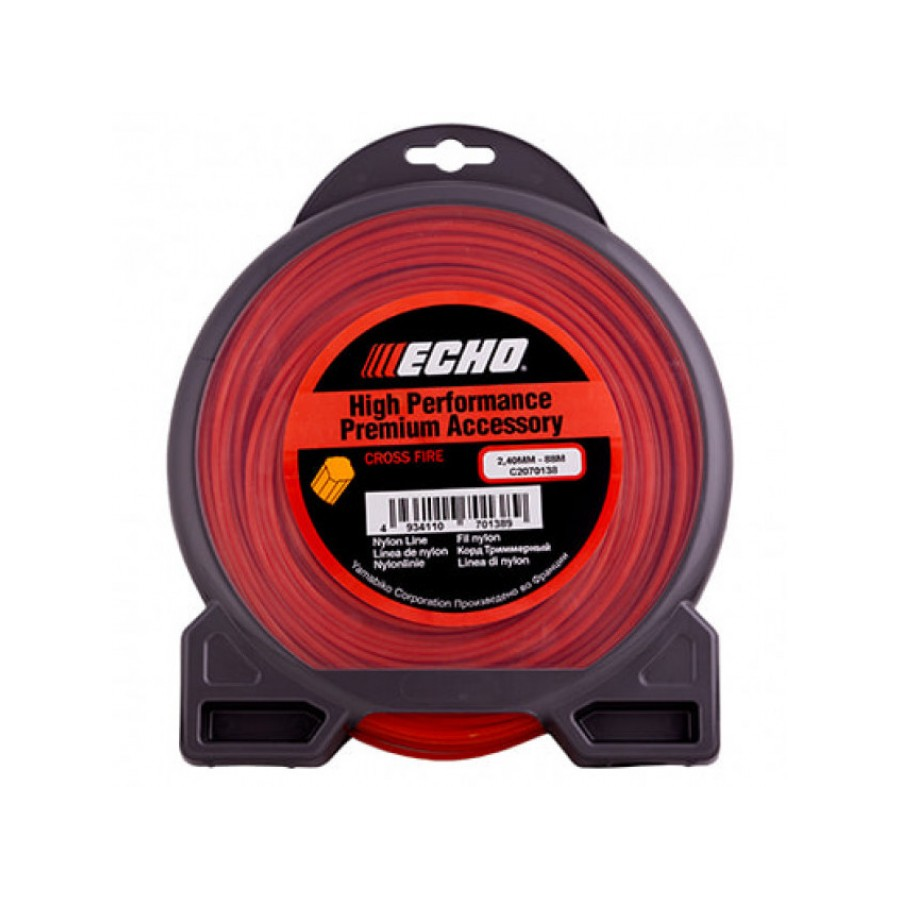 Valas nailoninis ECHO, 2.41 mm x 88 m, "Cross Fire" Valas nailoninis ECHO, 2.41 mm x 88 m, "Cross Fire"