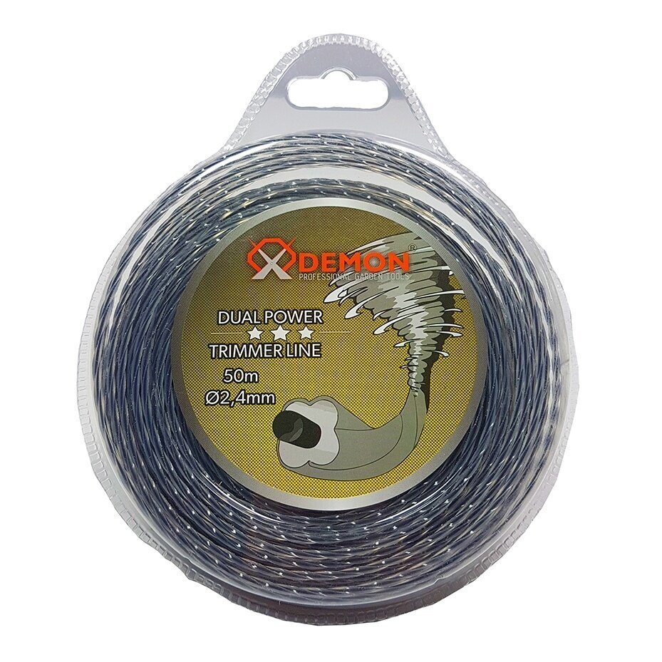 Valas trimeriams, pintas - sustiprintas - suktas 2.4mmx50 m Valas trimeriams, pintas - sustiprintas - suktas 2.4mmx50 m