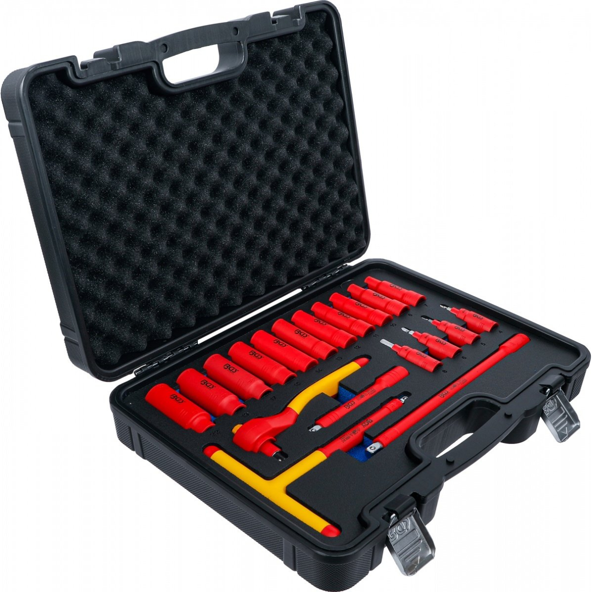 VDE galvučių ir įrankių rinkinys | 10 mm (3/8") | 7 - 22 mm | 19 vnt. (7137)