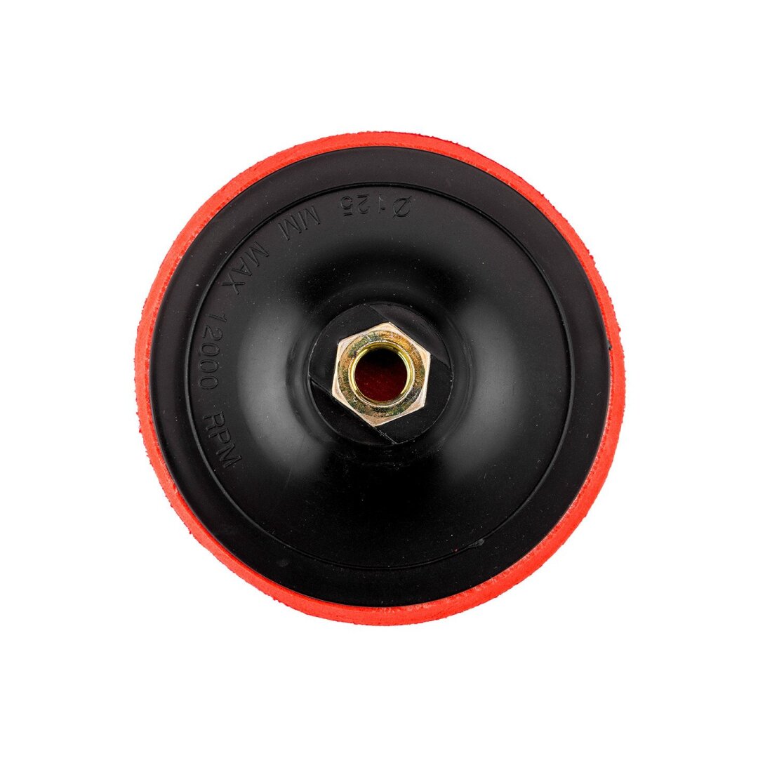 Velcro diskas 125 mm x 8 mm, m14 sriegis 4 Velcro diskas 125 mm x 8 mm, m14 sriegis 4