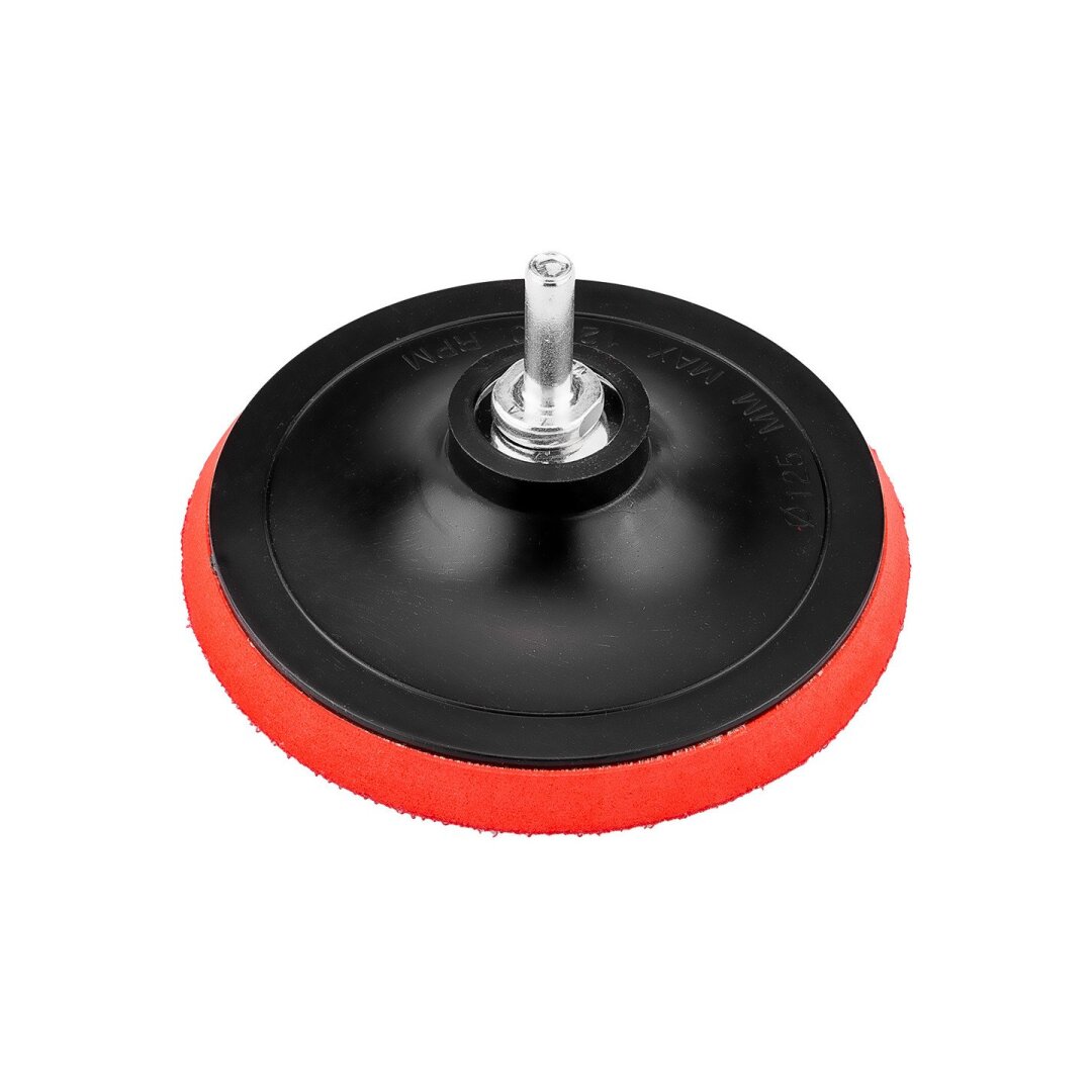 Velcro diskas 125 mm x 8 mm, m14 sriegis + 8 mm blokas