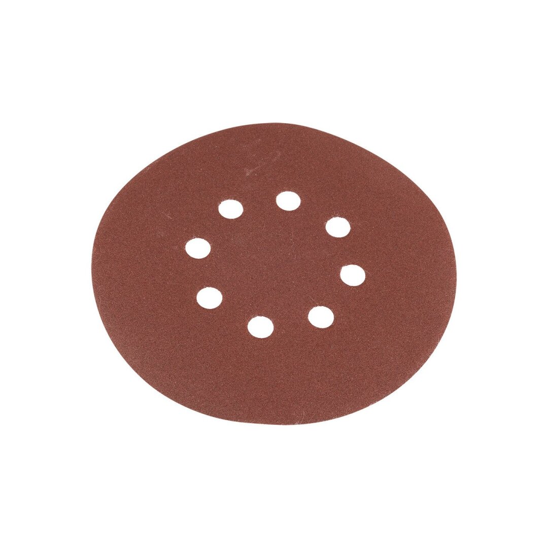 „Velcro“ šlifavimo diskai 150 mm, P150, 5 vnt, su 8 skylėmis 2