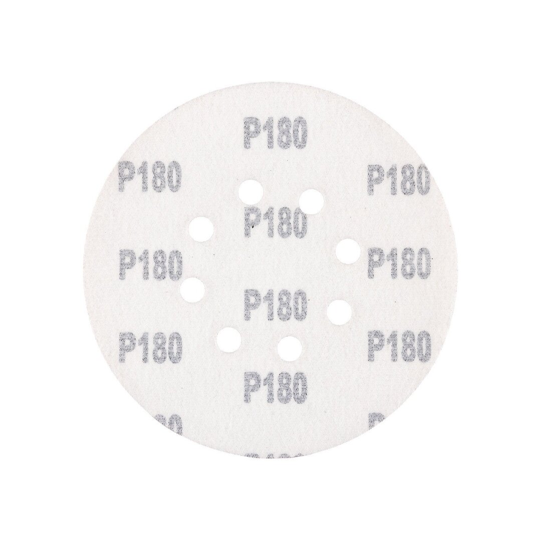„Velcro“ šlifavimo diskai 150 mm, p180, 5 vnt, su 8 skylėmis 3