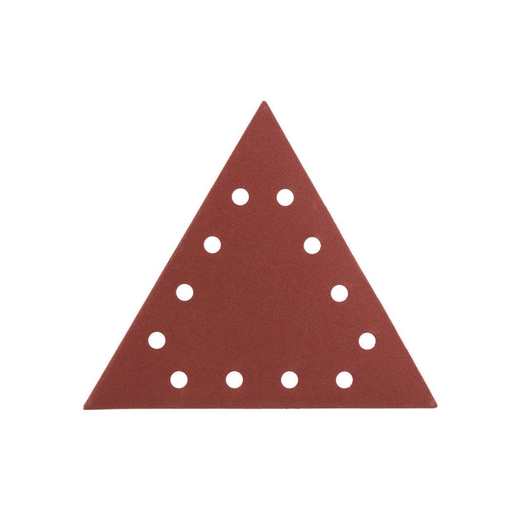 Velcro šlifavimo popierius K180, trikampis su 12 skylių, 5vnt šlifuokliui 59G264 3