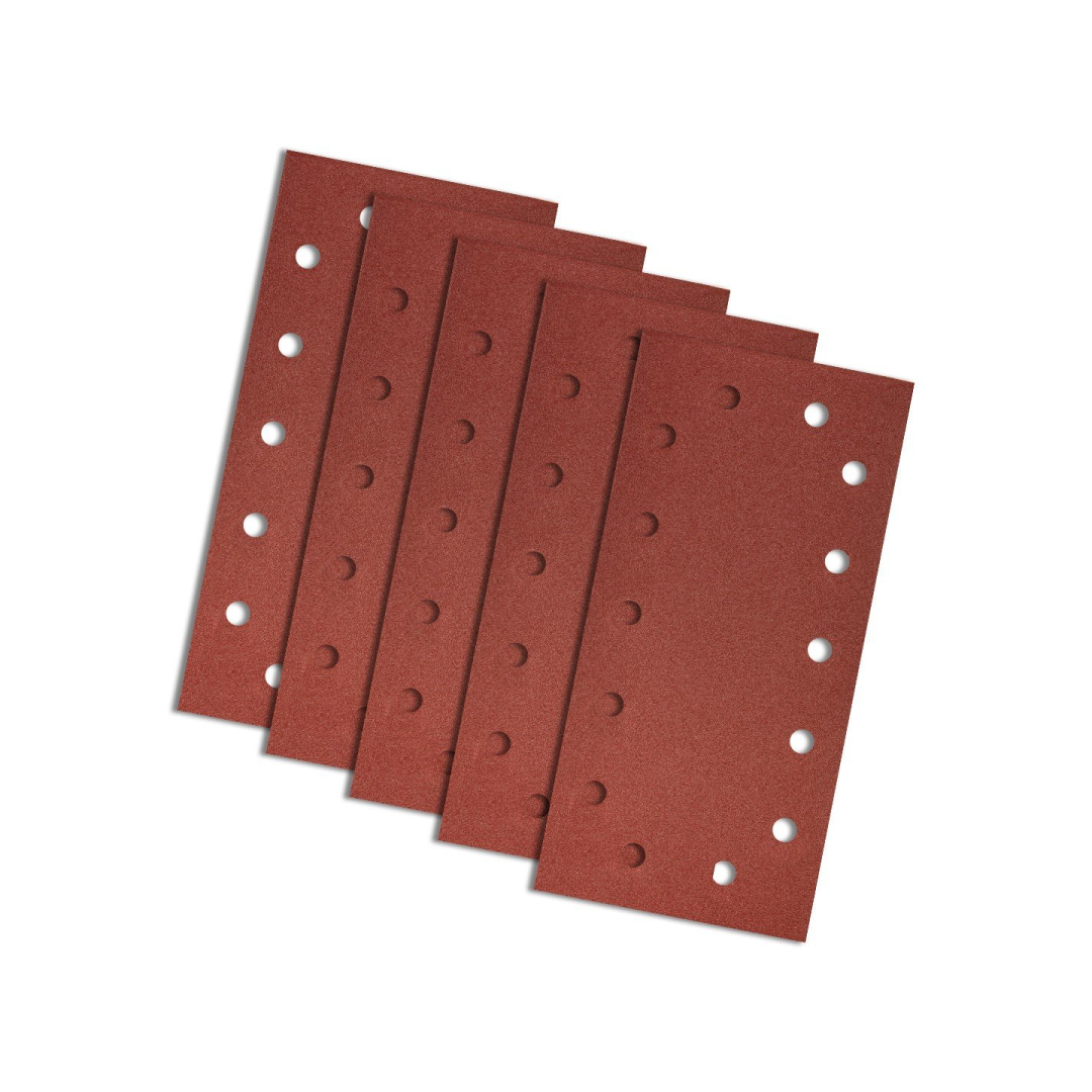 Velcro švitrinis popierius 115 x 230 mm, K240, 5 vnt., su skylutėmis 1