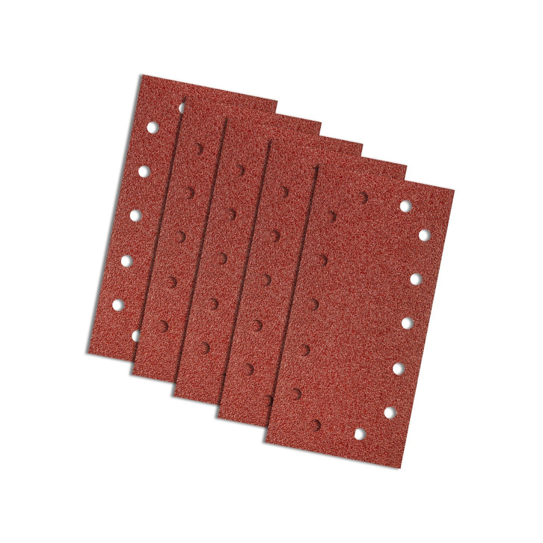 Velcro švitrinis popierius 115 x 230 mm, K40, 5 vnt., su skylutėmis 1