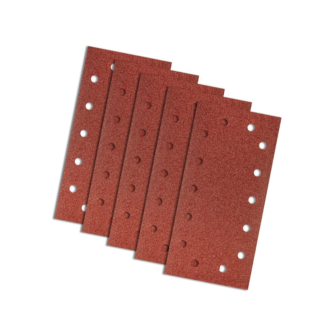 Velcro švitrinis popierius 115 x 230 mm, K60, 5 vnt., su skylutėmis 1 Velcro švitrinis popierius 115 x 230 mm, K60, 5 vnt., su skylutėmis 1