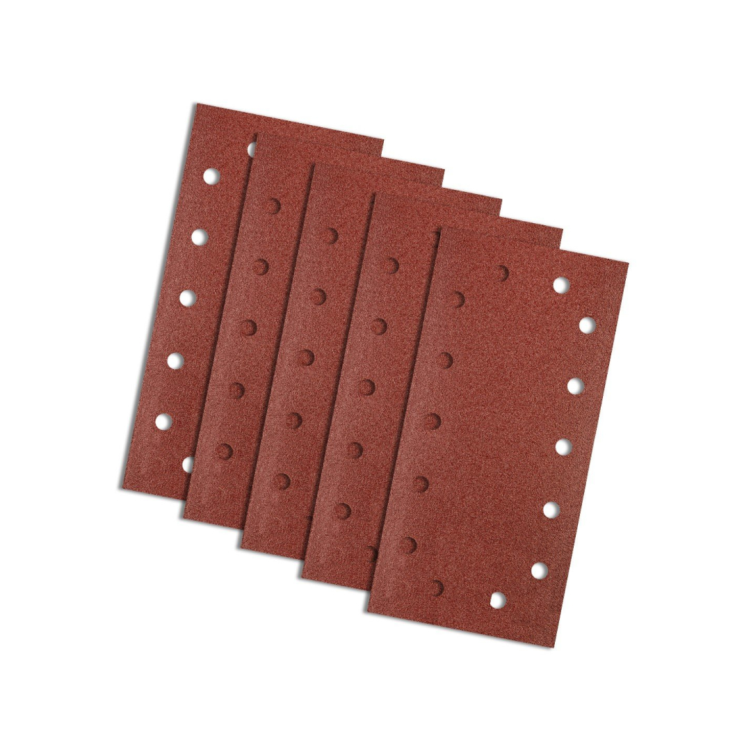 Velcro švitrinis popierius 115 x 230 mm, K80, 5 vnt., su skylutėmis 1