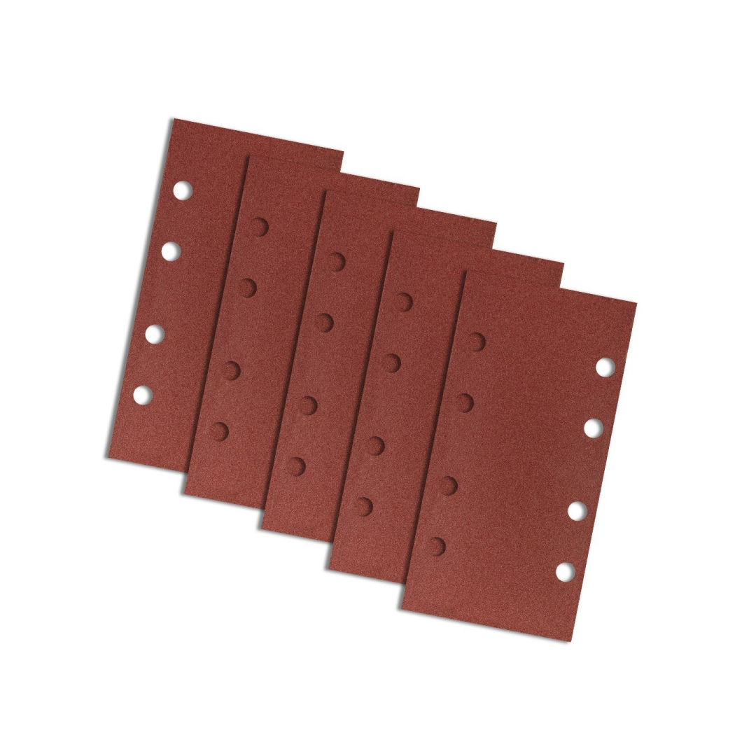 Velcro švitrinis popierius 93 x 185 mm, K180, 5 vnt., su skylutėmis 1 Velcro švitrinis popierius 93 x 185 mm, K180, 5 vnt., su skylutėmis 1