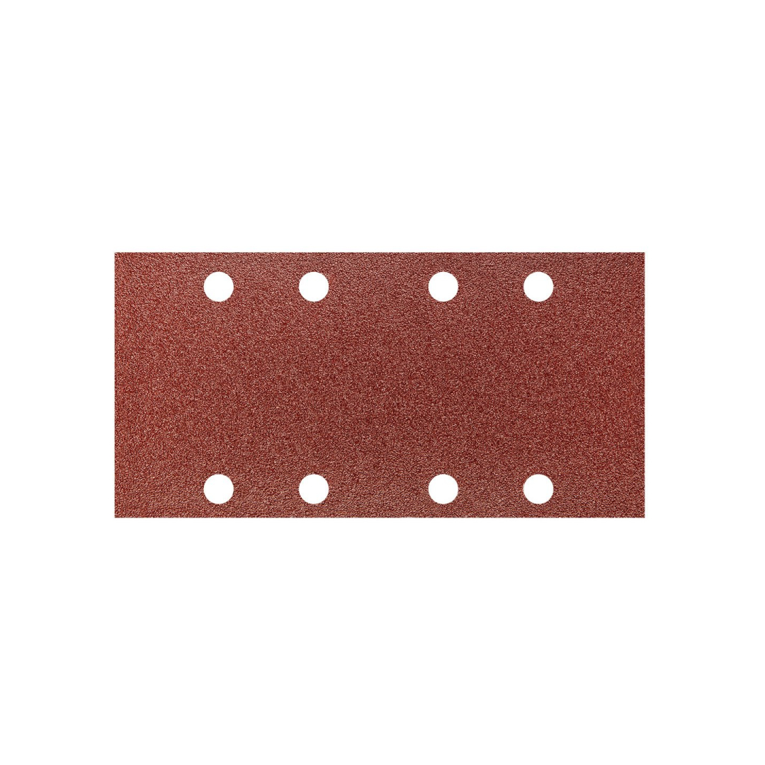 Velcro švitrinis popierius 93 x 185 mm, K80, 5 vnt., su skylutėmis