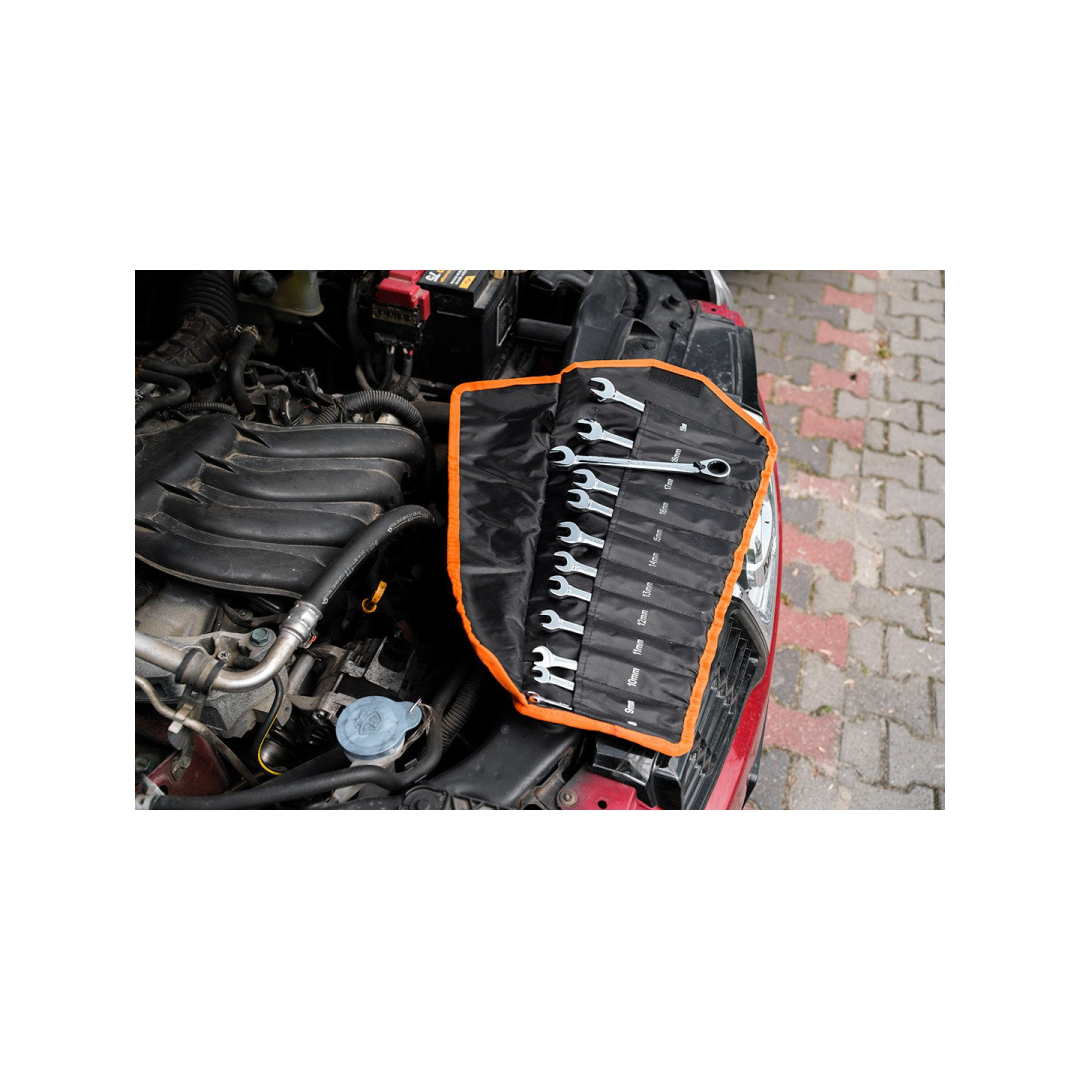 Veržliarakčių ir kombinuotų veržliarakčių rinkinys, 12 dalių, 8-19 mm, 4