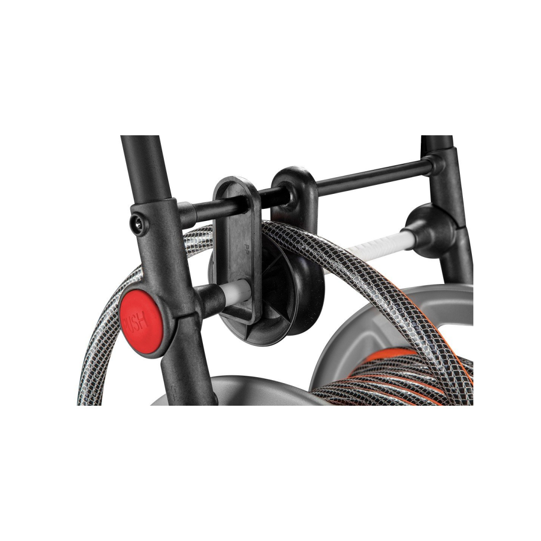 Vežimėlis sodo žarnai, metalinis, iki 60 m 1/2 '' žarnos, su žarnos kreipikliu 1 Vežimėlis sodo žarnai, metalinis, iki 60 m 1/2 '' žarnos, su žarnos kreipikliu 1