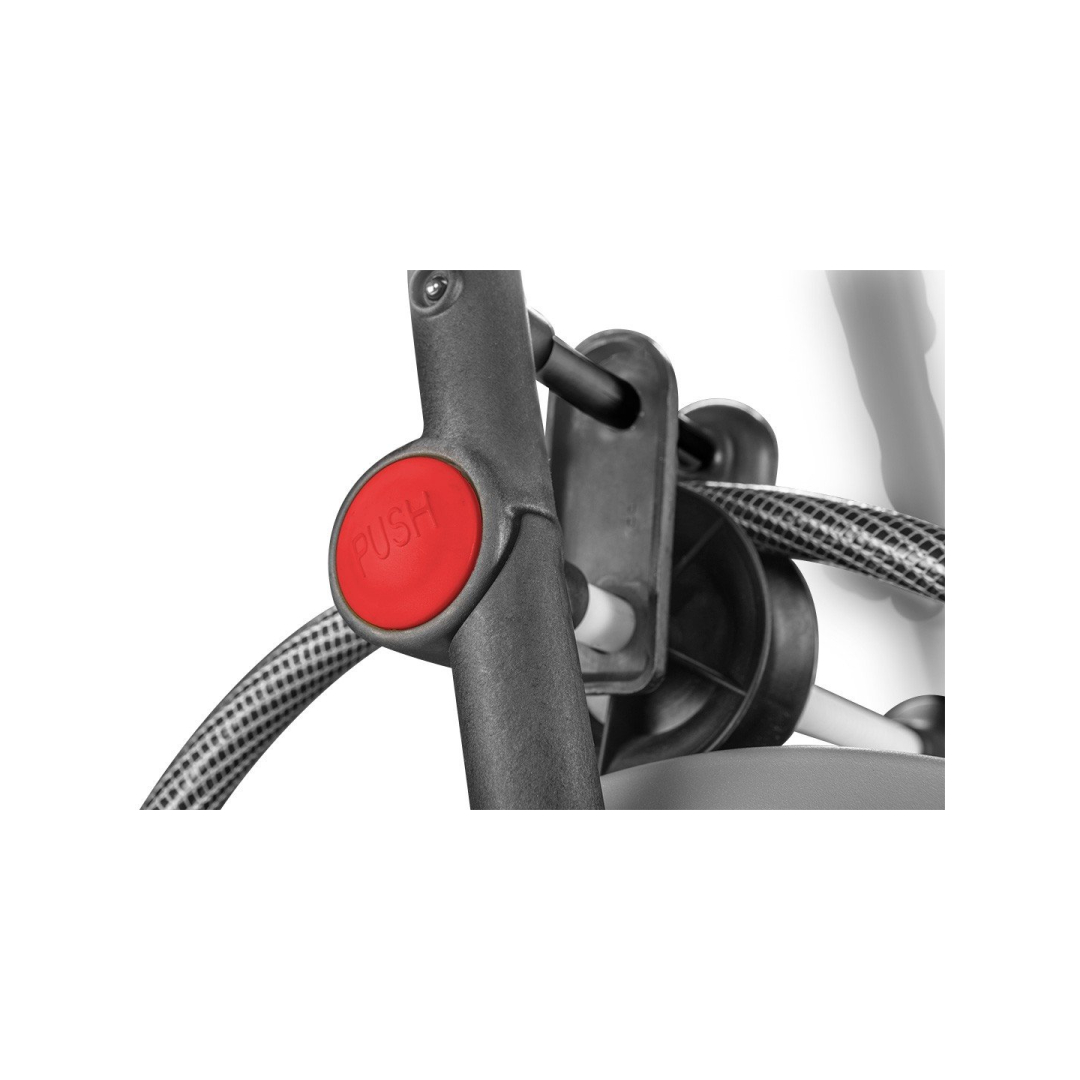 Vežimėlis sodo žarnai, metalinis, iki 60 m 1/2 '' žarnos, su žarnos kreipikliu 3