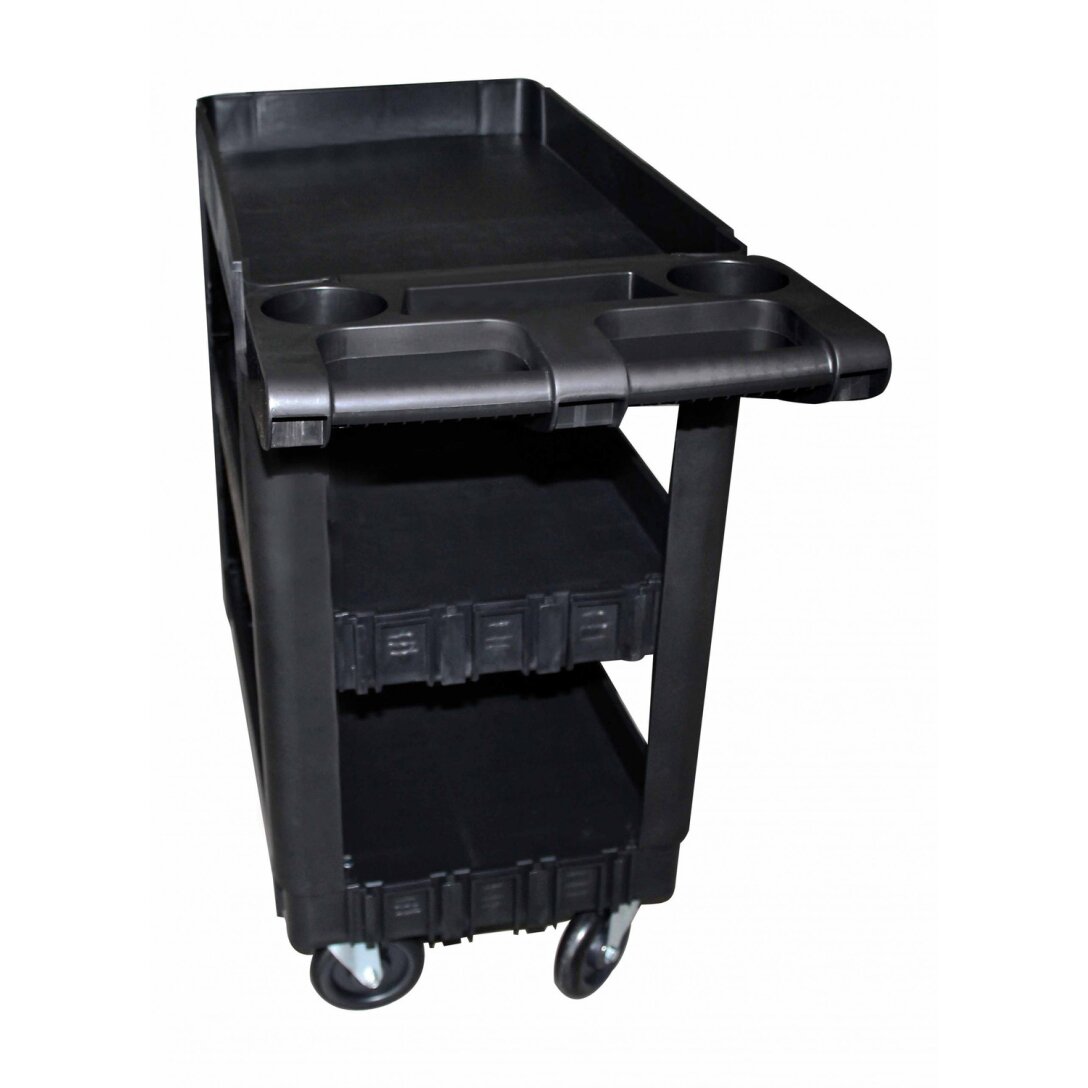 Vežimėlis 3-jų lentynu mobilus su papildom lentyna 2 Vežimėlis 3-jų lentynu mobilus su papildom lentyna 2