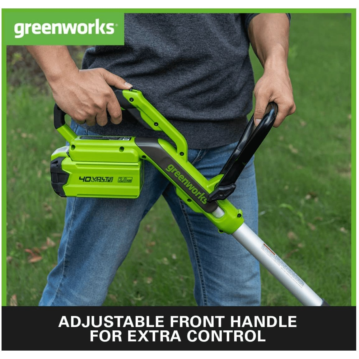 VEJAPJOVĖ SAVAEIGĖ + STYGINĖ ŽOLIAPJOVĖ LT33 Greenworks gd40lm46spk4+g40lt33, 46cm, 40V, 1X4Ah 12