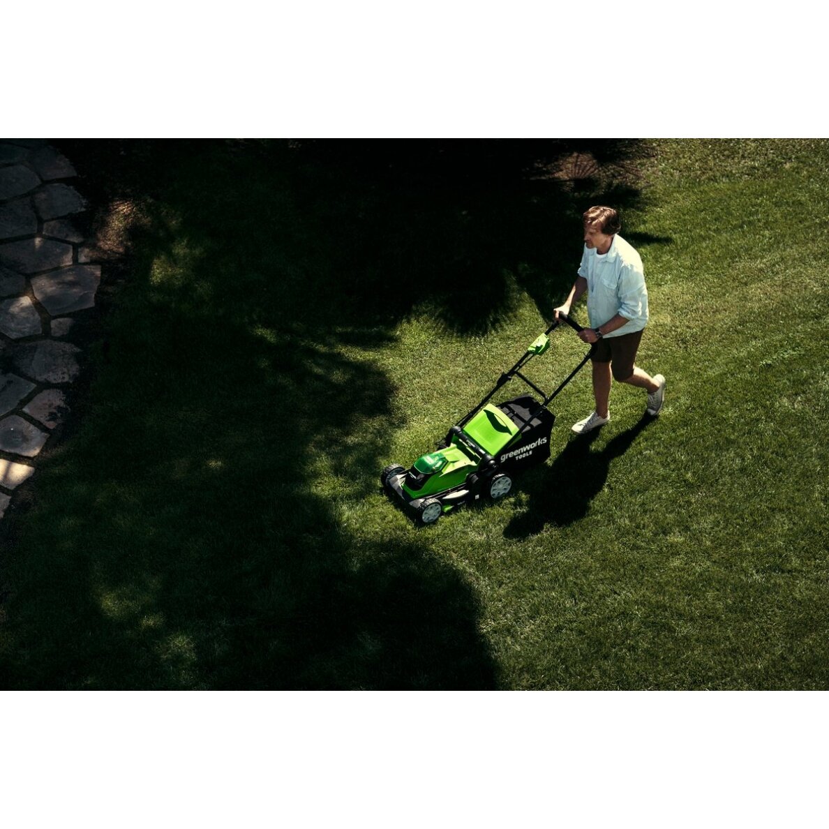 Akumuliatorinė vejapjovė Greenworks G40LM41K4, 40 V, 4,0 Ah, 41 cm 8