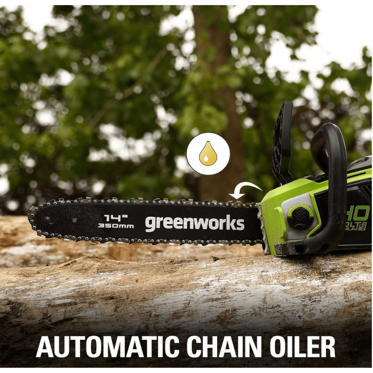 VEJAPJOVĖ SAVAEIGĖ + GRANDININIS PJŪKLAS Greenworks gd40lm46spk4+gd40cs15Ik4, 46cm, 40V, 2X4Ah 15 VEJAPJOVĖ SAVAEIGĖ + GRANDININIS PJŪKLAS Greenworks gd40lm46spk4+gd40cs15Ik4, 46cm, 40V, 2X4Ah 15