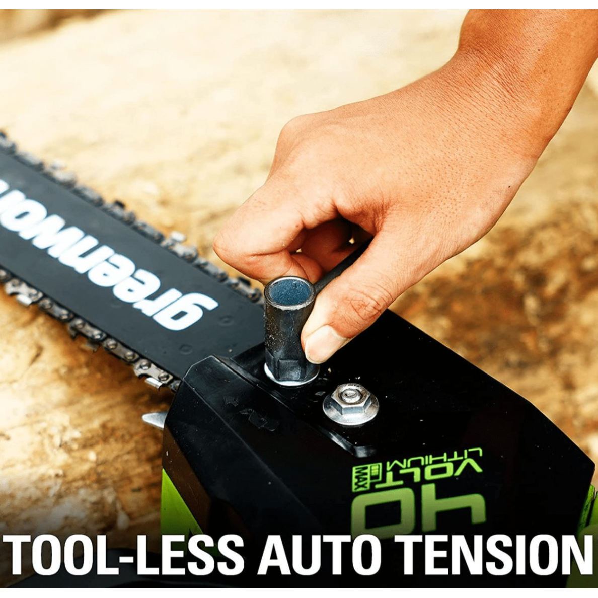 VEJAPJOVĖ SAVAEIGĖ + PŪSTUVAS+GRANDINIS PJŪKLAS Greenworks gd40lm46spk4+gd40bvIIk4+gd40cs18k4, 46cm, 40V, 3X4Ah 35