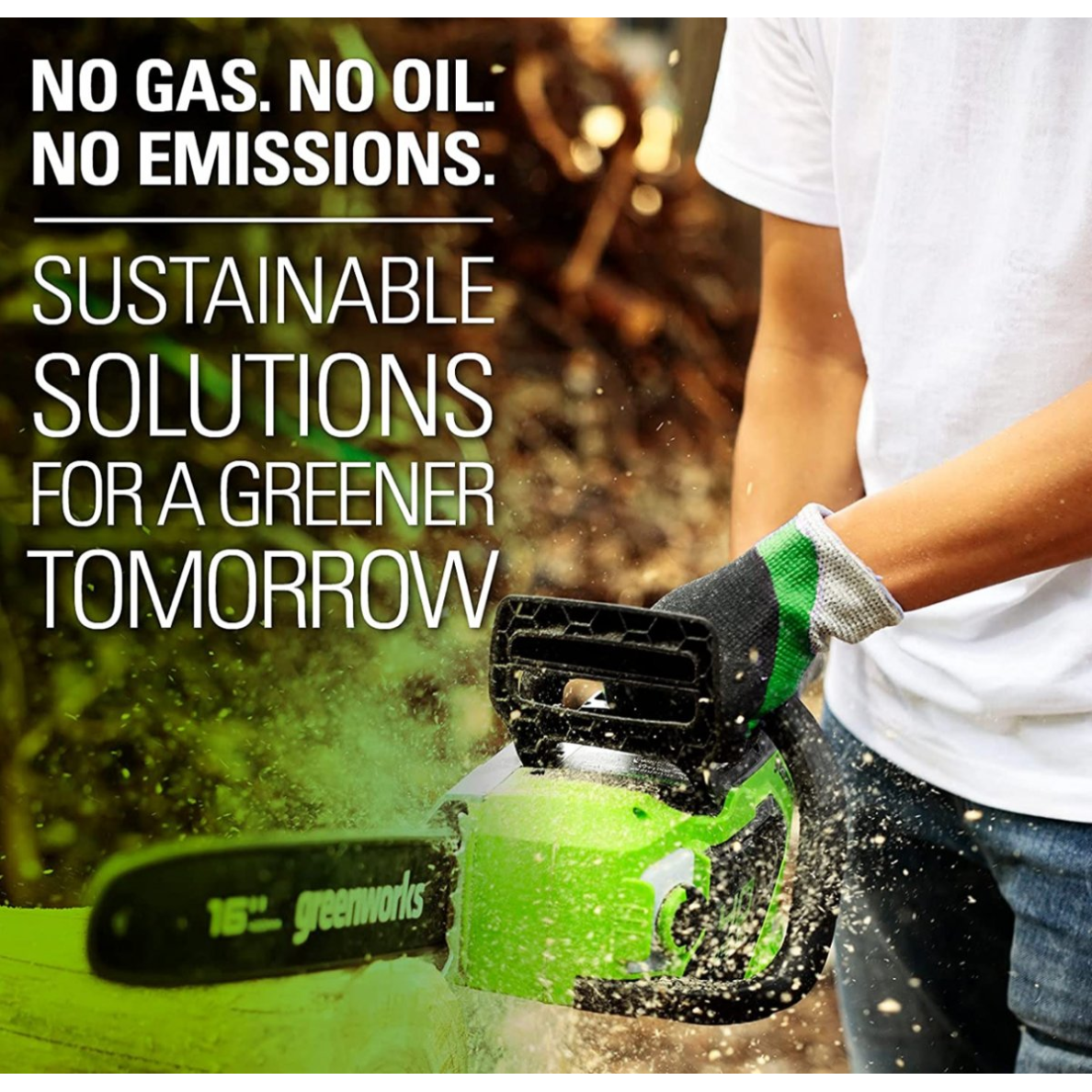 VEJAPJOVĖ SAVAEIGĖ + PŪSTUVAS+GRANDINIS PJŪKLAS Greenworks gd40lm46spk4+gd40bvIIk4+gd40cs18k4, 46cm, 40V, 3X4Ah 40