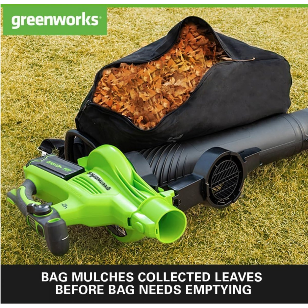 VEJAPJOVĖ SAVAEIGĖ + PŪSTUVAS/SIURBLYS Greenworks gd40lm46spk4+gd40bvIIk4, 46cm, 40V, 2X4Ah 9 VEJAPJOVĖ SAVAEIGĖ + PŪSTUVAS/SIURBLYS Greenworks gd40lm46spk4+gd40bvIIk4, 46cm, 40V, 2X4Ah 9