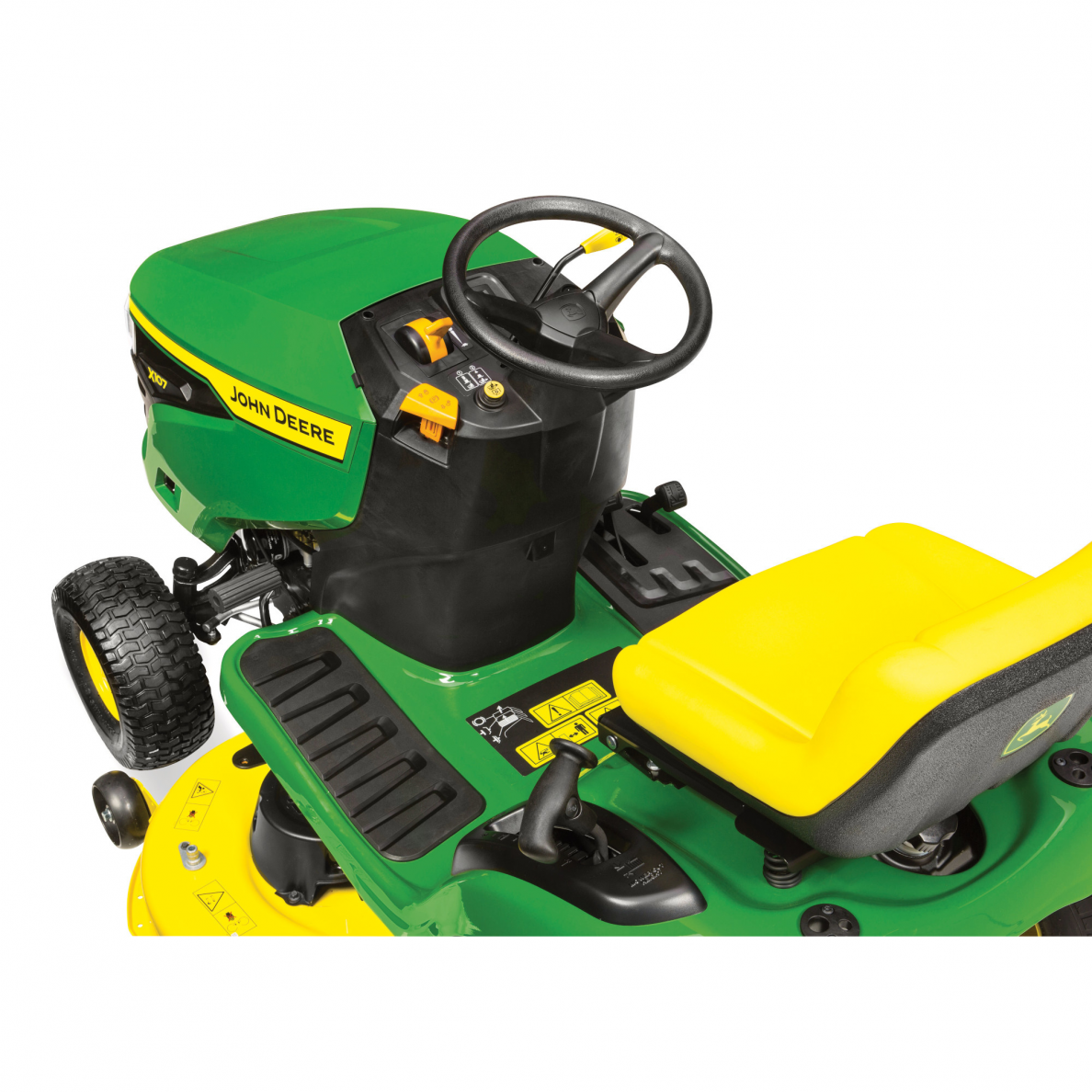 Vejos traktoriukas John Deere X107, 11,11 kW, 107 cm 3