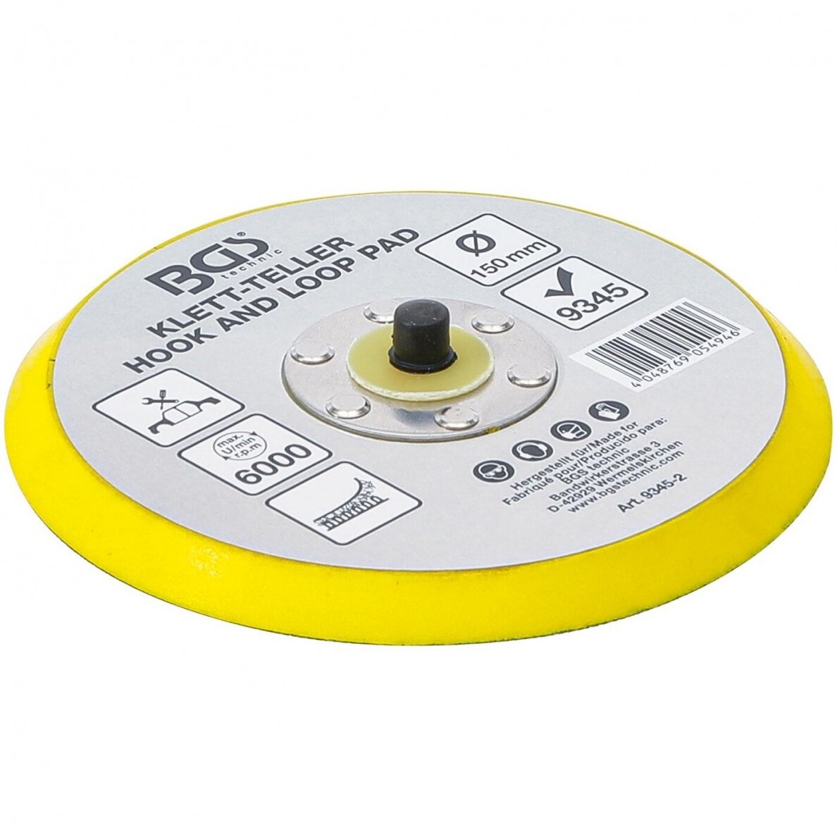 Velcro padas skirtas BGS 9345 poliruokliui, Ø 150 mm Velcro padas skirtas BGS 9345 poliruokliui, Ø 150 mm