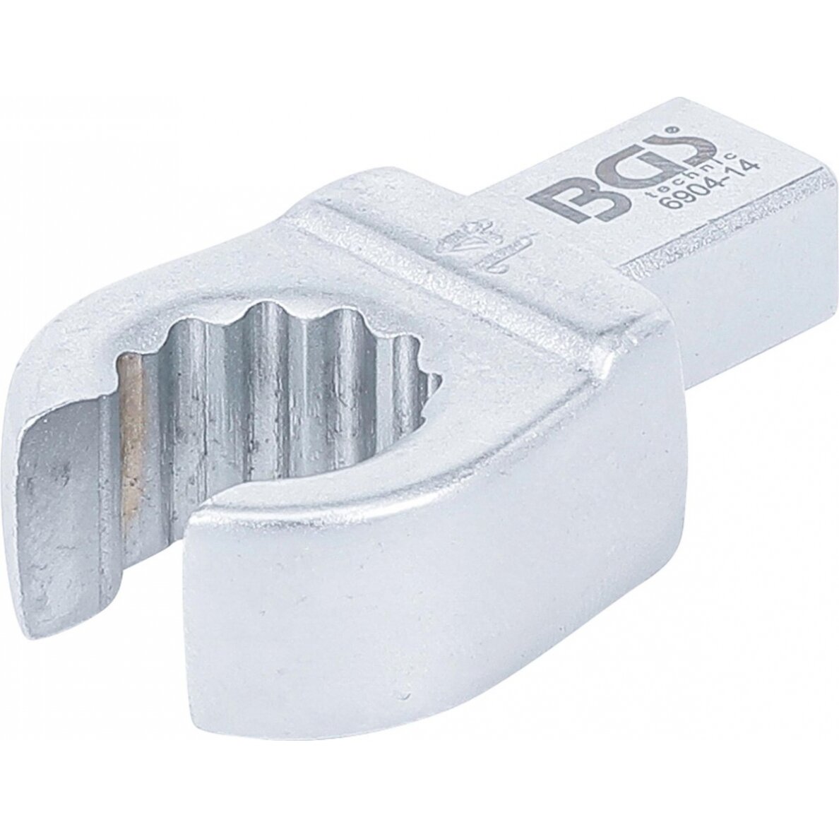 Veržliaraktis įstatomas kilpinis | atviras tipas | 14 mm (6904-14) Veržliaraktis įstatomas kilpinis | atviras tipas | 14 mm (6904-14)