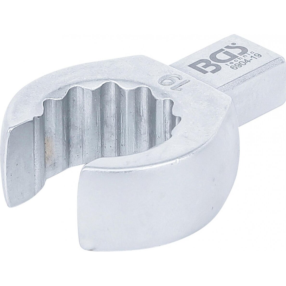 Veržliaraktis įstatomas kilpinis | atviras tipas | 19 mm (6904-19) Veržliaraktis įstatomas kilpinis | atviras tipas | 19 mm (6904-19)