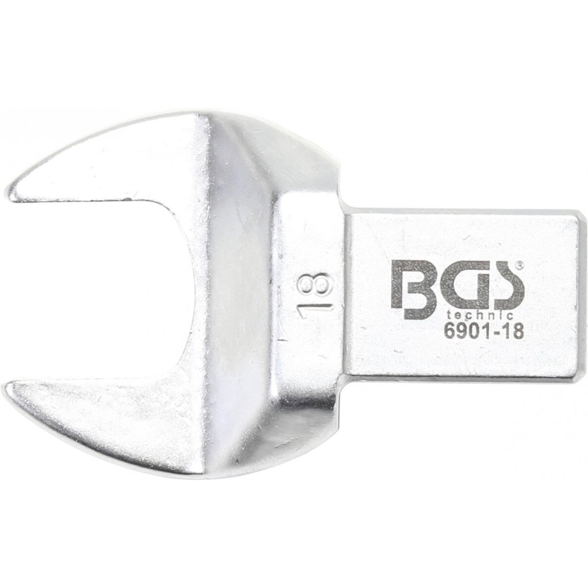 Veržliaraktis įstatomas plokščias | atviras tipas | 18 mm (6901-18) Veržliaraktis įstatomas plokščias | atviras tipas | 18 mm (6901-18)