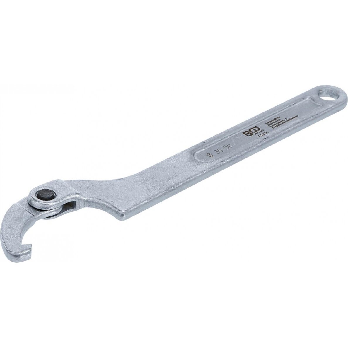 Veržliaraktis užmetamas reguliuojamas | kablys | 35 - 50 mm (73228) Veržliaraktis užmetamas reguliuojamas | kablys | 35 - 50 mm (73228)