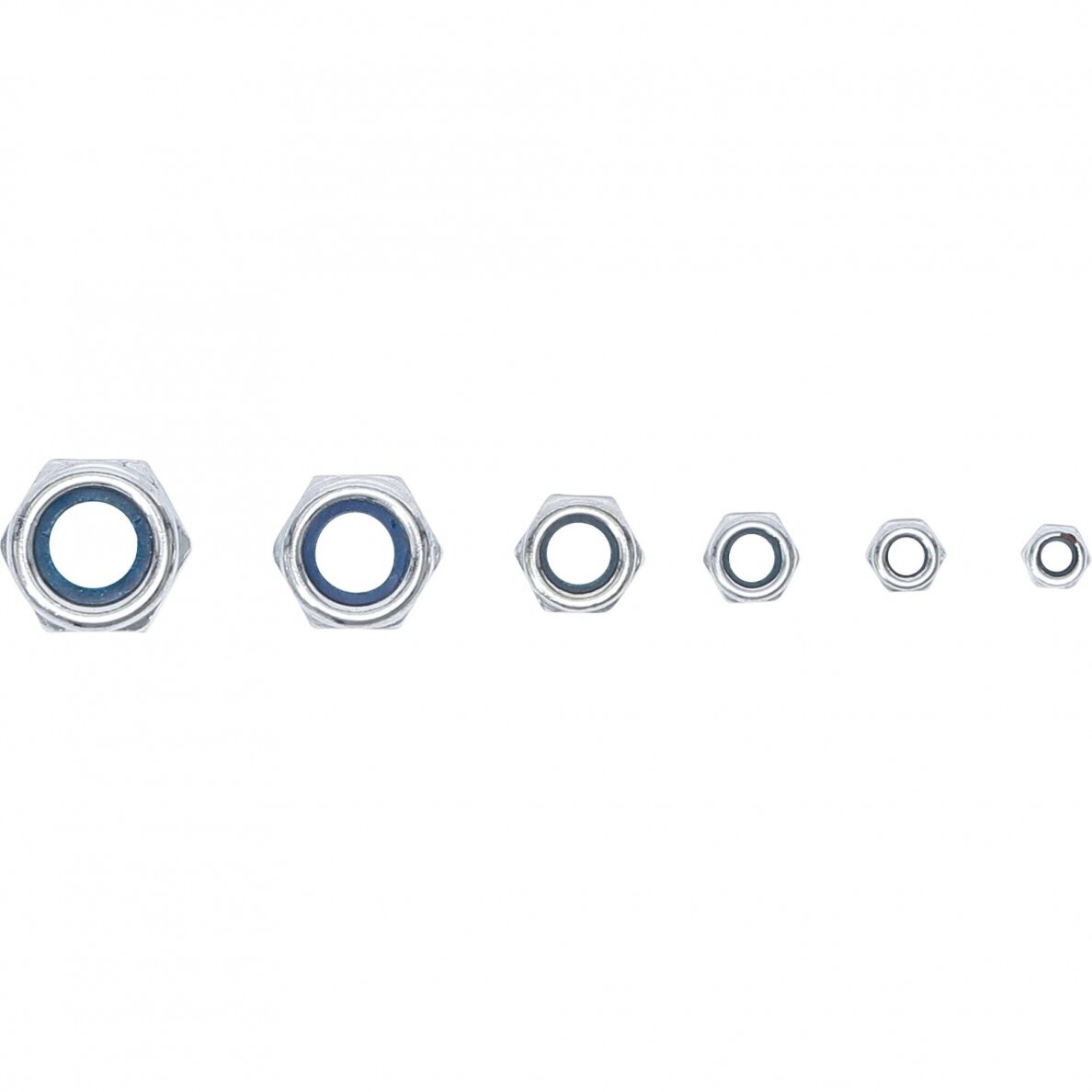 Veržlių asortimentas | užsifiksuojančios | metrinės | M4-M12 | 53 vnt. (88144) 1 Veržlių asortimentas | užsifiksuojančios | metrinės | M4-M12 | 53 vnt. (88144) 1