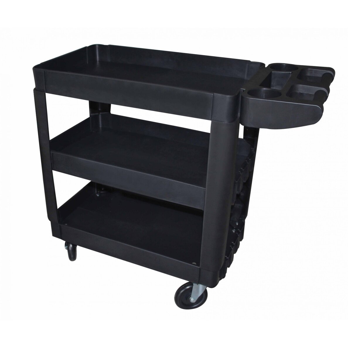 Vežimėlis 3-jų lentynu mobilus su papildom lentyna 1