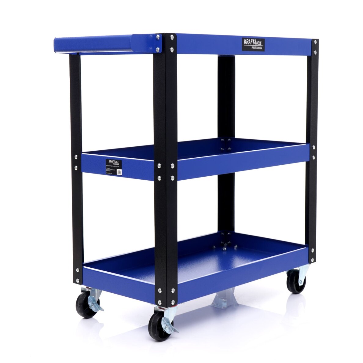 Vežimėlis su 3 lentynom 70x76x35cm 3 Vežimėlis su 3 lentynom 70x76x35cm 3