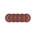 „Velcro“ šlifavimo diskai 125 mm, p24, 5 vnt, su 8 skylėmis