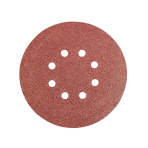 Velcro švitrinis popierius 150 mm, K60, 5 vnt., 8 skylučių Velcro švitrinis popierius 150 mm, K60, 5 vnt., 8 skylučių