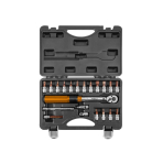 Veržliaraktis 1/4", 5-25 Nm, 21 vnt. rinkinys