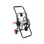 Vežimėlis sodo žarnai, metalinis, iki 60 m 1/2 '' žarnos, su žarnos kreipikliu