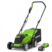 Akumuliatorinė vejapjovė Greenworks GD24LM33K4, 24 V, 4,0 Ah, 33 cm