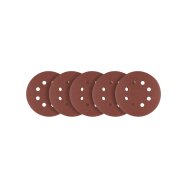 „Velcro“ šlifavimo diskai 125 mm, P220, 5 vnt, su 8 skylėmis