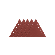 Velcro šlifavimo popierius K180, trikampis su 12 skylių, 5vnt šlifuokliui 59G264