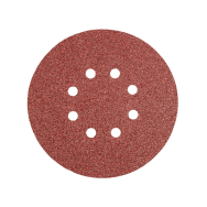 Velcro švitrinis popierius 150 mm, K40, 5 vnt., 8 skylučių Velcro švitrinis popierius 150 mm, K40, 5 vnt., 8 skylučių