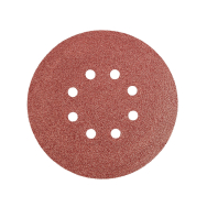 Velcro švitrinis popierius 150 mm, K60, 5 vnt., 8 skylučių Velcro švitrinis popierius 150 mm, K60, 5 vnt., 8 skylučių