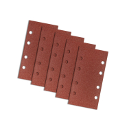 Velcro švitrinis popierius 93 x 185 mm, K100, 5 vnt., su skylutėmis Velcro švitrinis popierius 93 x 185 mm, K100, 5 vnt., su skylutėmis