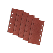 Velcro švitrinis popierius 93 x 185 mm, K80, 5 vnt., su skylutėmis