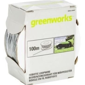 Vejos roboto kontūro kabelis Greenworks Robotic Loopwire, 100 m 1 Vejos roboto kontūro kabelis Greenworks Robotic Loopwire, 100 m 1