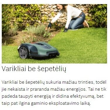 Vejos pjovimo robotas Bosch Indego M 700, 06008B0203 4 Vejos pjovimo robotas Bosch Indego M 700, 06008B0203 4